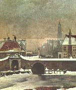 Wouter Johannes van Troostwijk The Raampoortje Gate at Amsterdam china oil painting artist